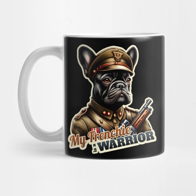 French Bulldog soldier by k9-tee